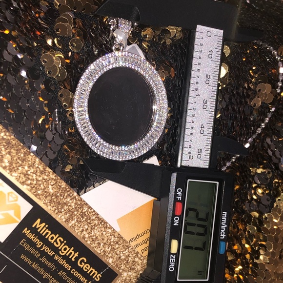 VVS clarity Swarovski Crystal memorial pendant, picture charm, memory charm, wow - Picture 3 of 7